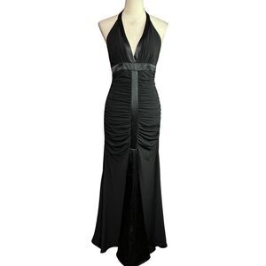 knee length dresses for ladies FLUTTER SLEEVE DRAPED DETAIL MERMAID MAXI DRESS (BLACK) – Dress Code Chic  Official